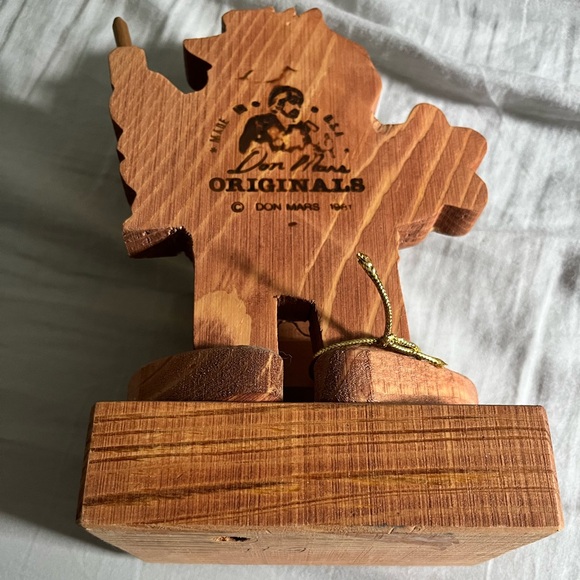 1981 DON MARS ORIGINAL Hand Made WOOD FIGURINE The Vet Tech - Picture 5 of 8